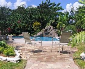 Waterfall Design and Installation by Pool in Miami Beach